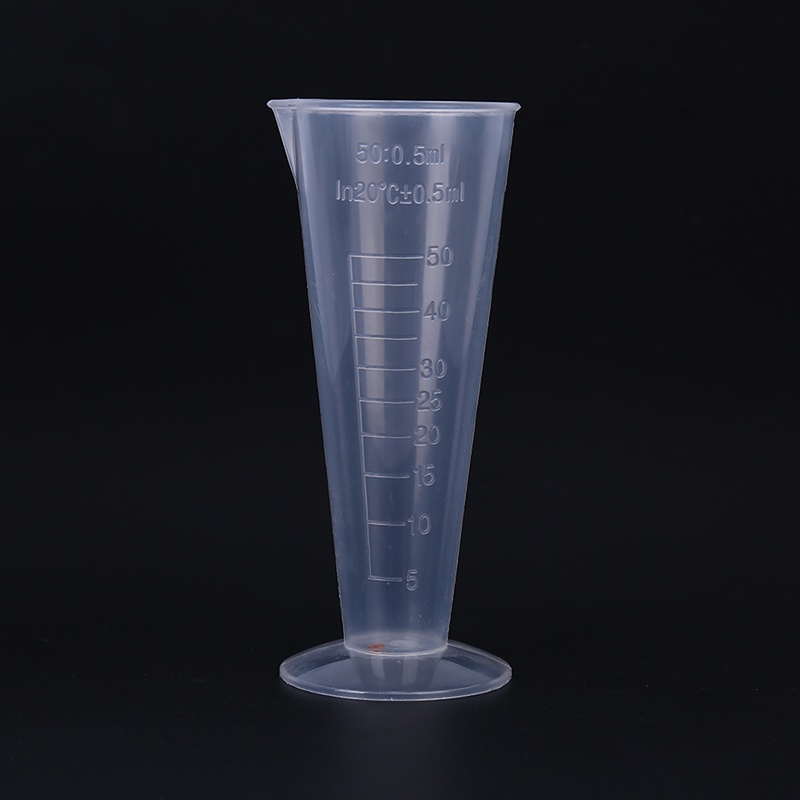 Bộ 2 Cốc Đo Lường Hình Nón Bằng Nhựa Trong Suốt Có Thể Tái Sử Dụng