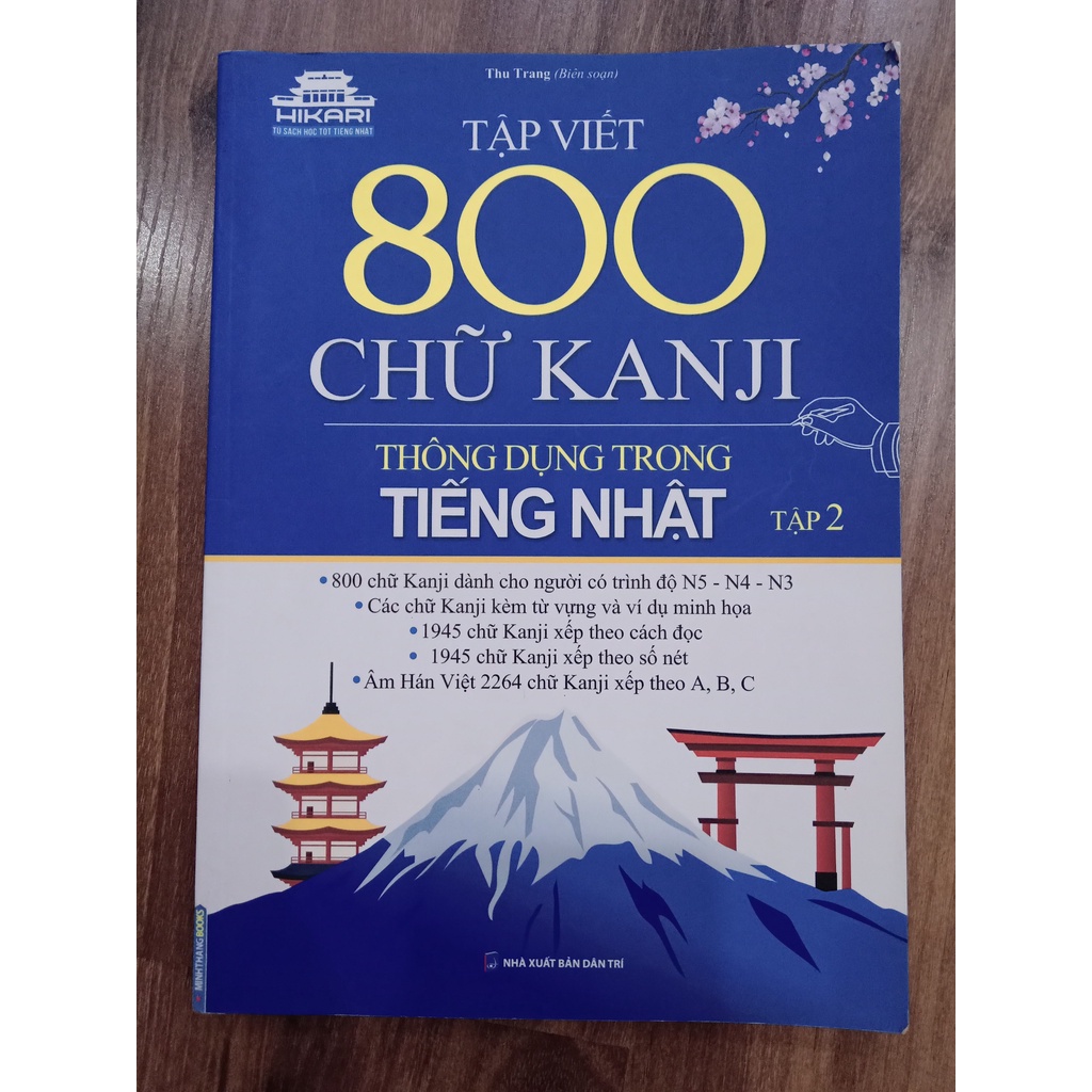 Sách - Tập viết 800 chữ KANJI thông dụng trong tiếng Nhật - Tập 2