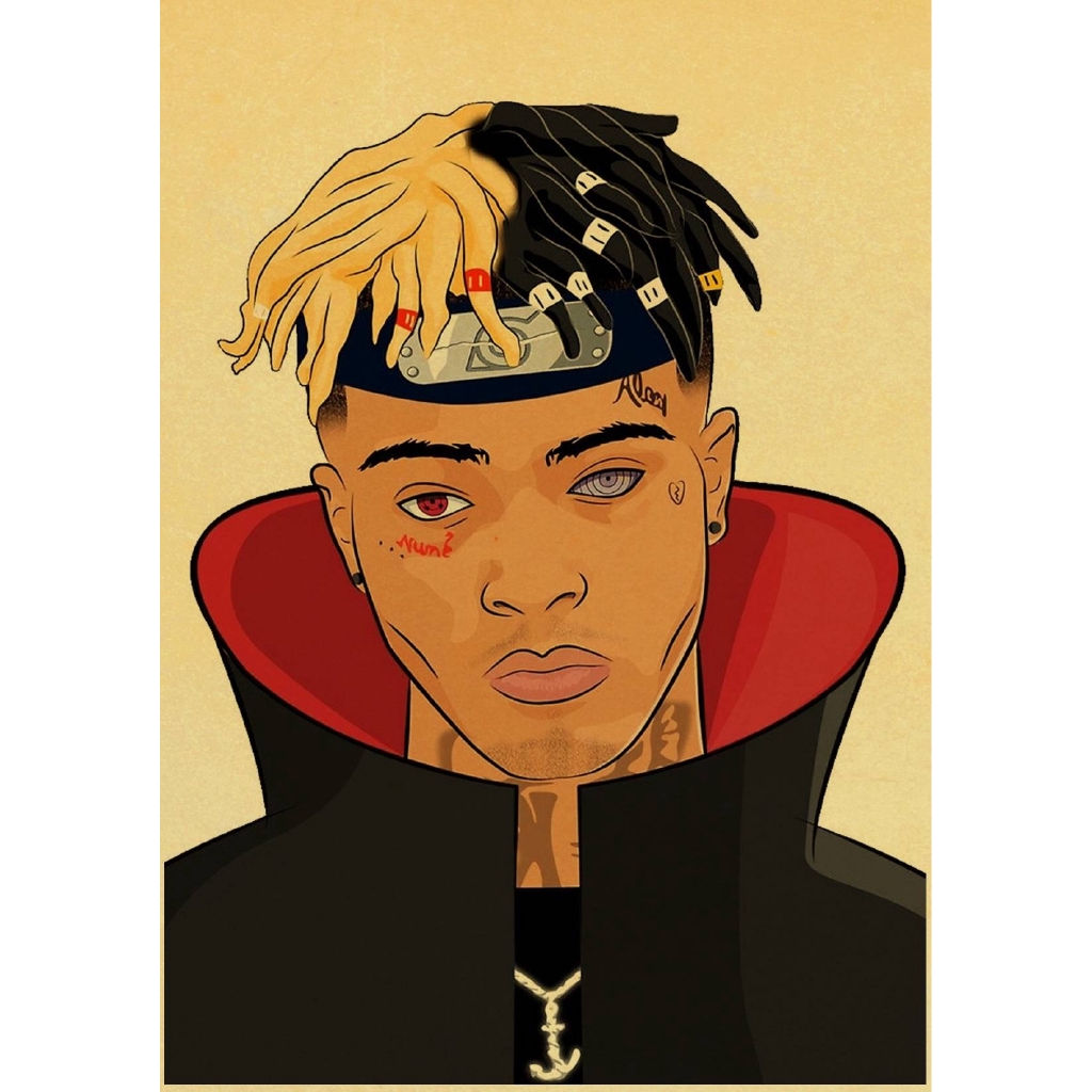 Poster Treo Tường In Hình Rapper Xxxtentacion Cổ Điển Trang Trí Phòng Khách / Quán Bar