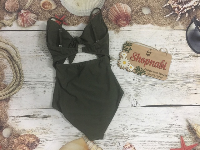 Bikini liền mảnh rêu dễ thương