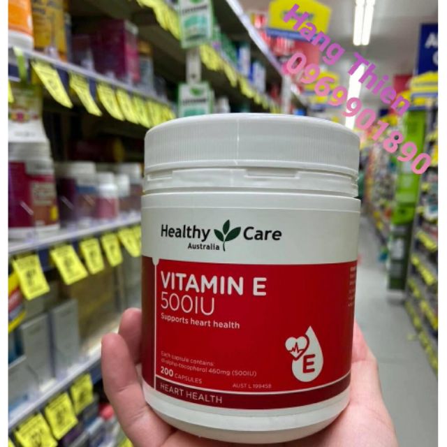 (Mẫu mới ) Viên uống Vitamin E Healthy Care 500IU