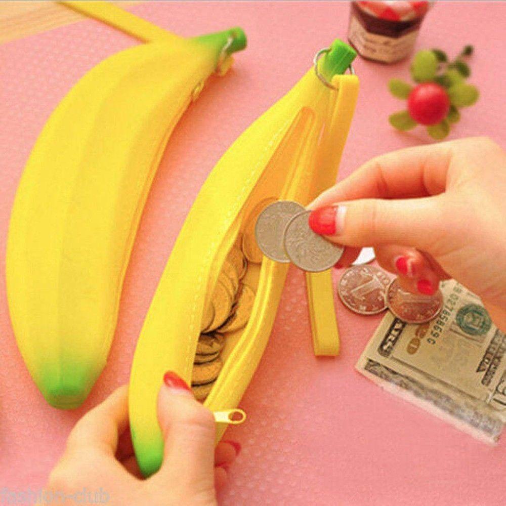 Ví Đựng Tiền Xu Hình Quả Chuối Dễ Thương