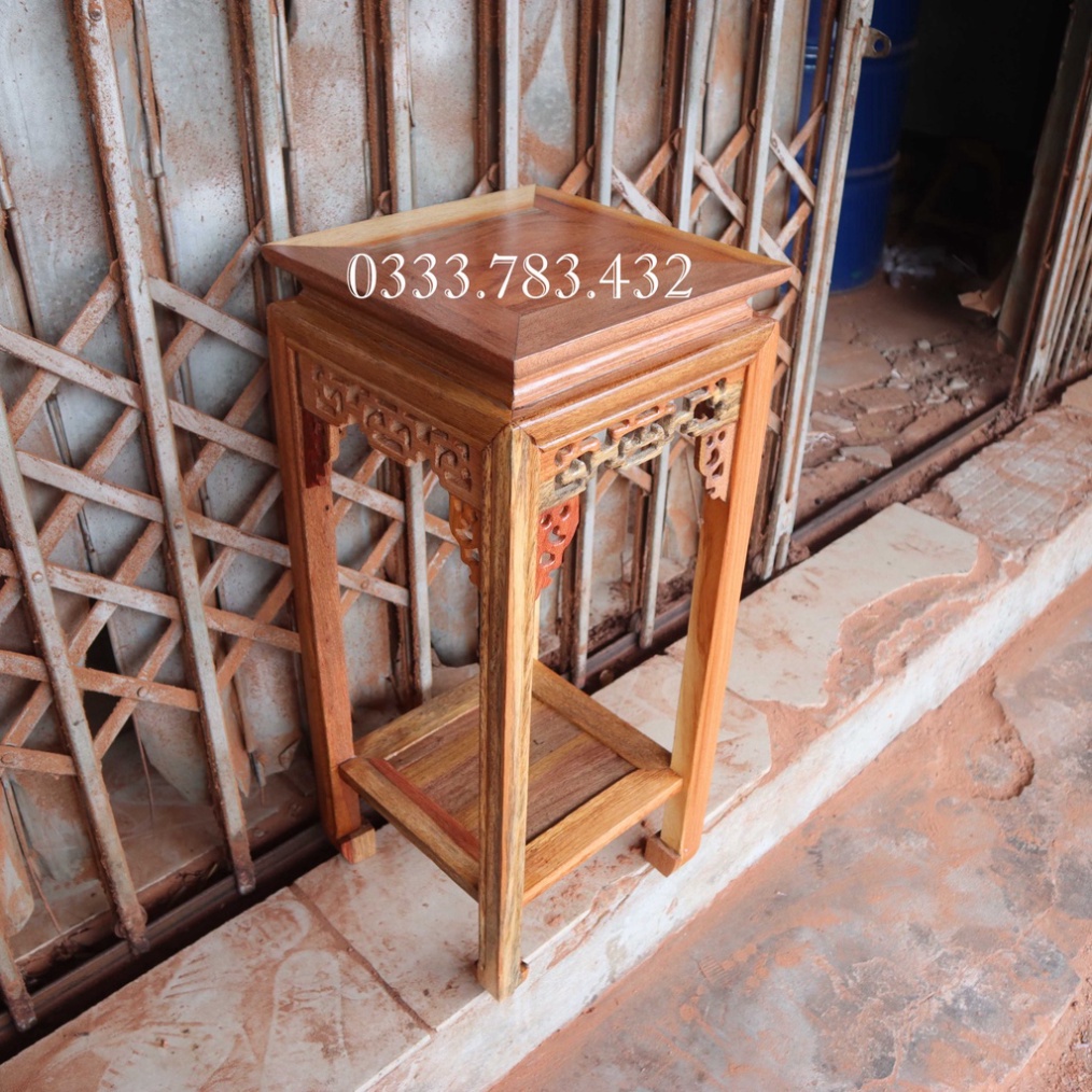 ĐÔN CHIỆN VUÔNG KÊ TƯỢNG PHÒNG KHÁCH GỖ GIÁC MẶT 30CM