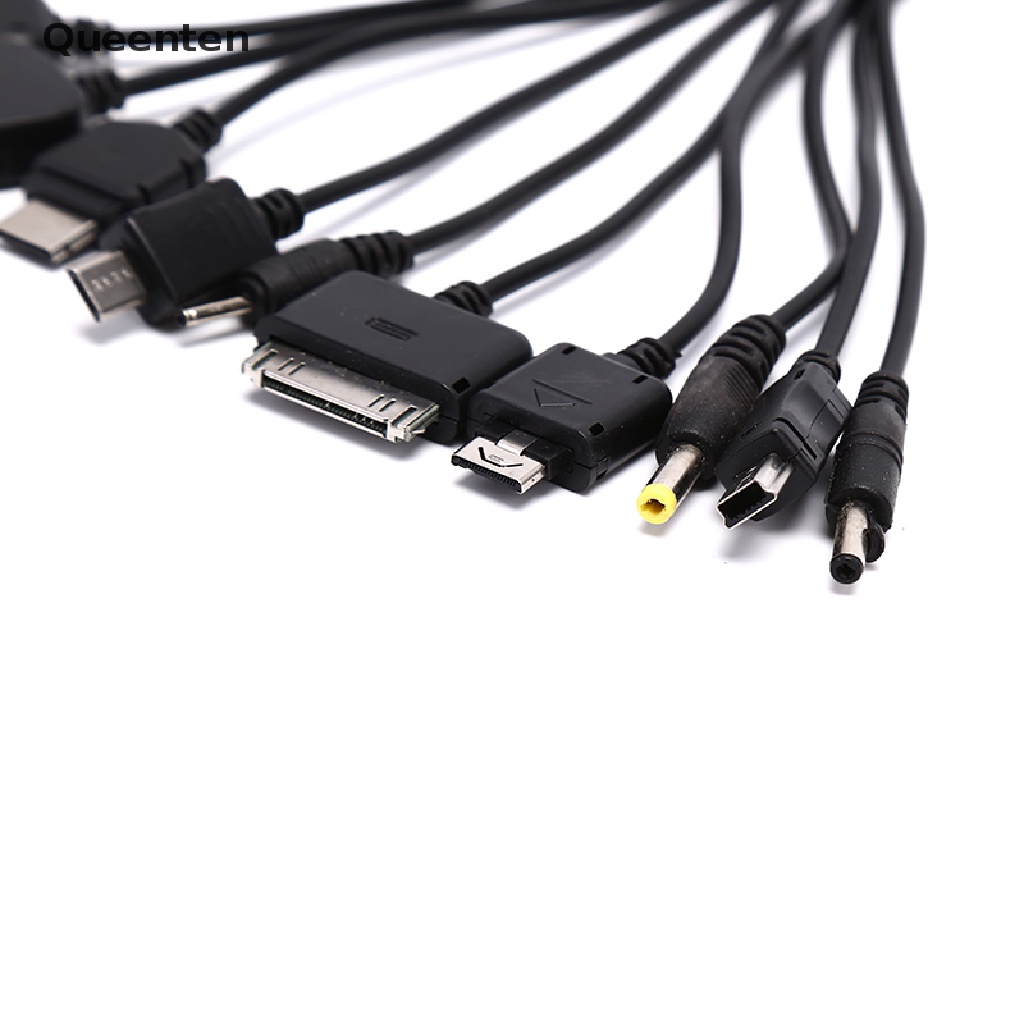 Queenten Universal 10 in 1 Multi-Function Cell Phone Game USB Charging Cable Charger QT
