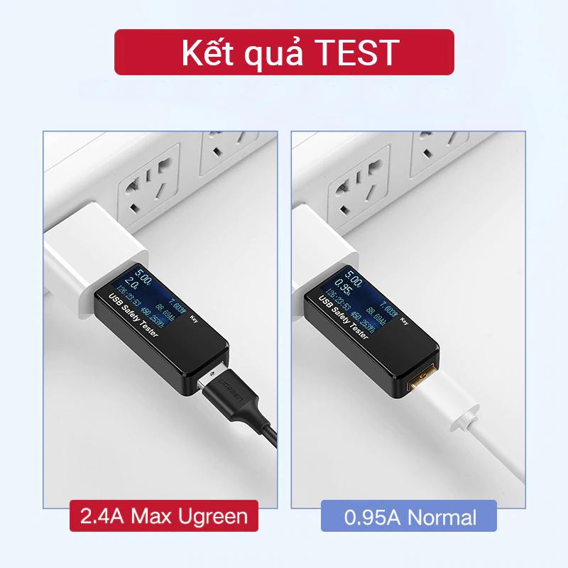 Cáp sạc và truyền dữ liệu Ugreen US289 cổng Micro USB 2.4A - Hàng phân phối chính hãng - Bảo hành 18 tháng