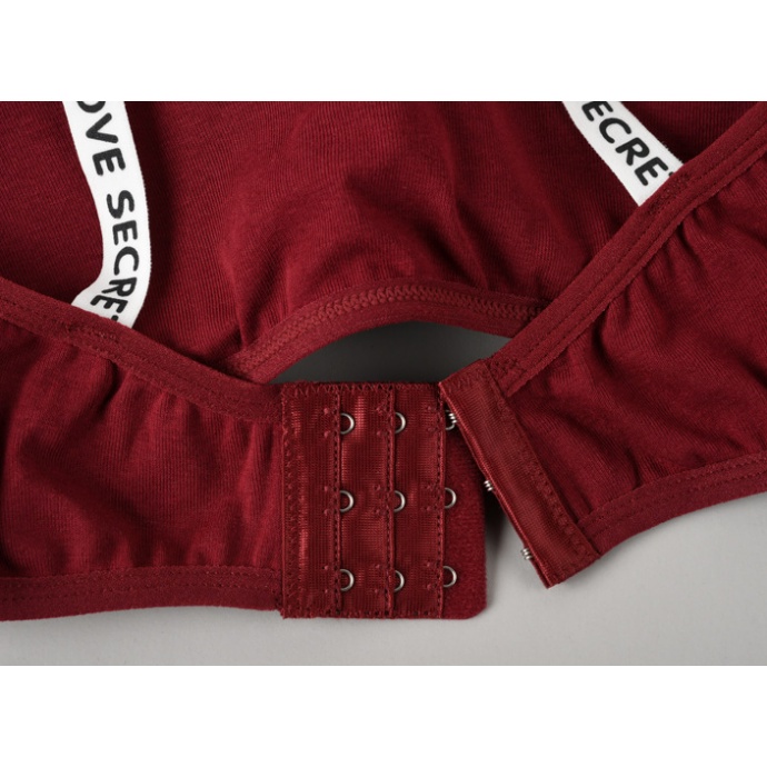 Áo Ngực Nữ In Chữ Vải Cotton