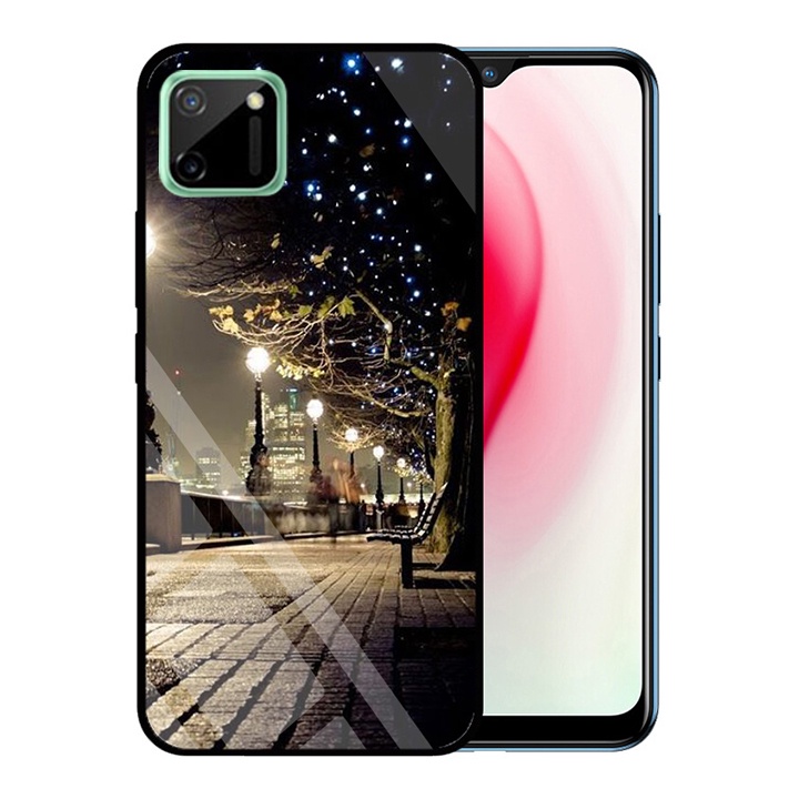 &quot;Ốp lưng Realme C11&quot; Mặt kính 3D sang trọng_Không Nhòe, Không Phai Hình ( Tim shop )