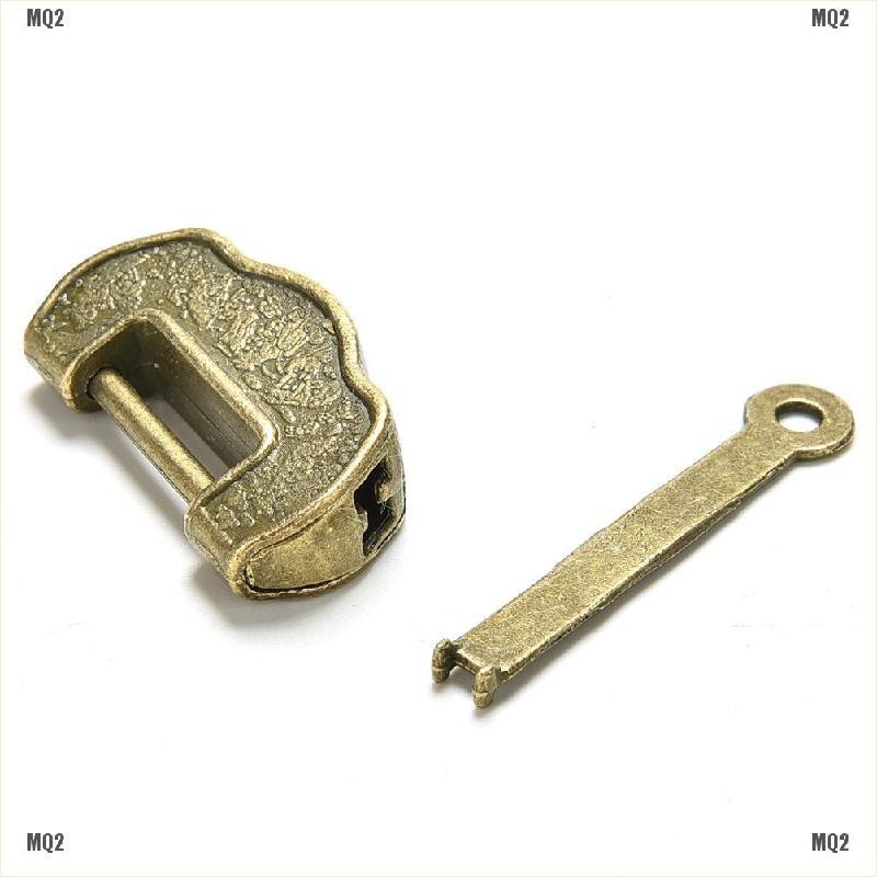 Bộ ổ khóa + chìa khóa khắc hình kiểu cổ điển Trung Hoa độc đáo