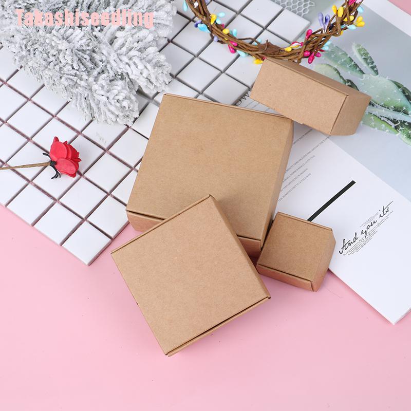 Set 10 hộp giấy kraft đựng quà tặng xinh xắn tiện dụng