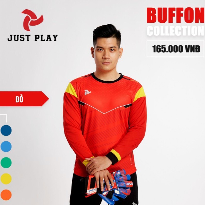 Bộ Quần Áo Thủ Môn Buffon Cao Cấp 2021 - Vải Mè Siêu Thoáng - Chính Hãng Justplay