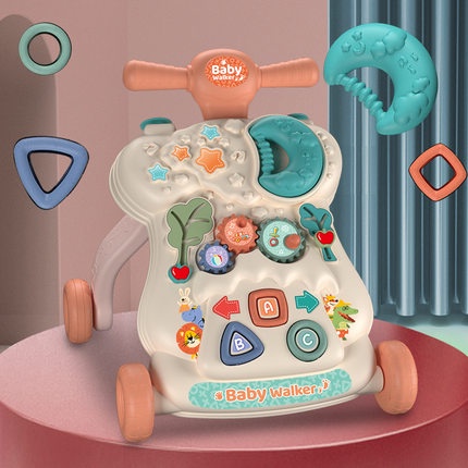 Xe Tập Đi Trẻ Em Đa Năng Điều Chỉnh Tốc Độ, Xe Tập Đi Cho Bé Chống Vòng Kiềng Kèm Bảng Chơi Tương Tác Âm Nhạc, Chống Lật