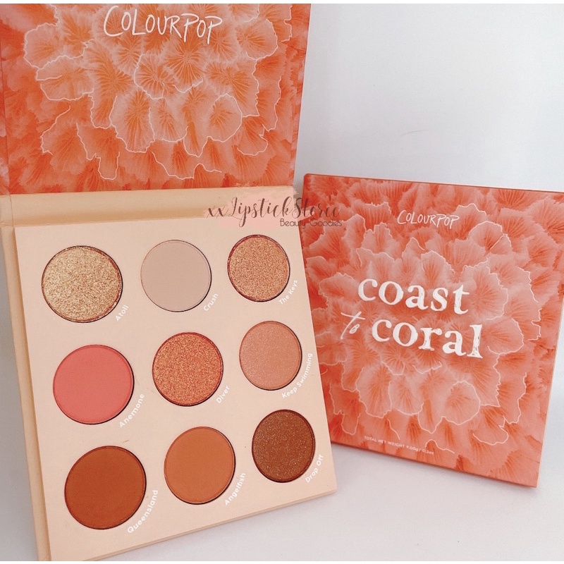 [Bill Colourpop] Bảng mắt Colourpop Coast to Coral