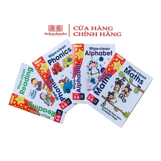 Sách Gold Stars Wipe Clean - Mahts, Phonics, Reading, Alphabet