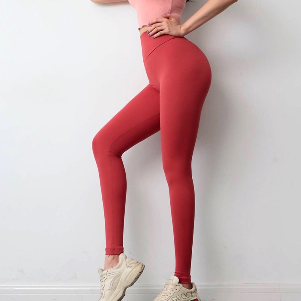 Quần legging thể thao lưng cao co giãn tốt nhiều màu sắc thời trang cho nữ