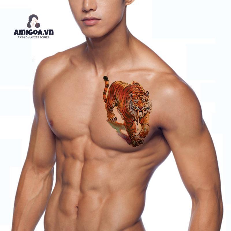 ✨✨Miếng Dán Hình Xăm Tạm Thời Họa Tiết Động Vật Chống Thấm Nước