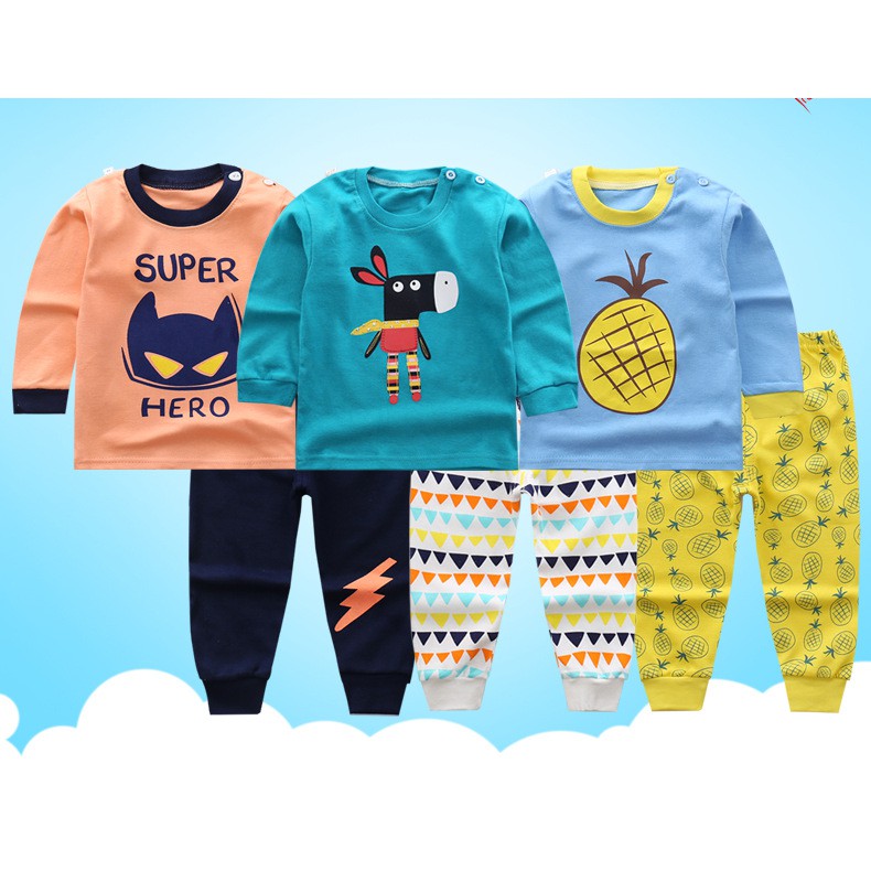 Bộ cotton mặc nhà cho bé