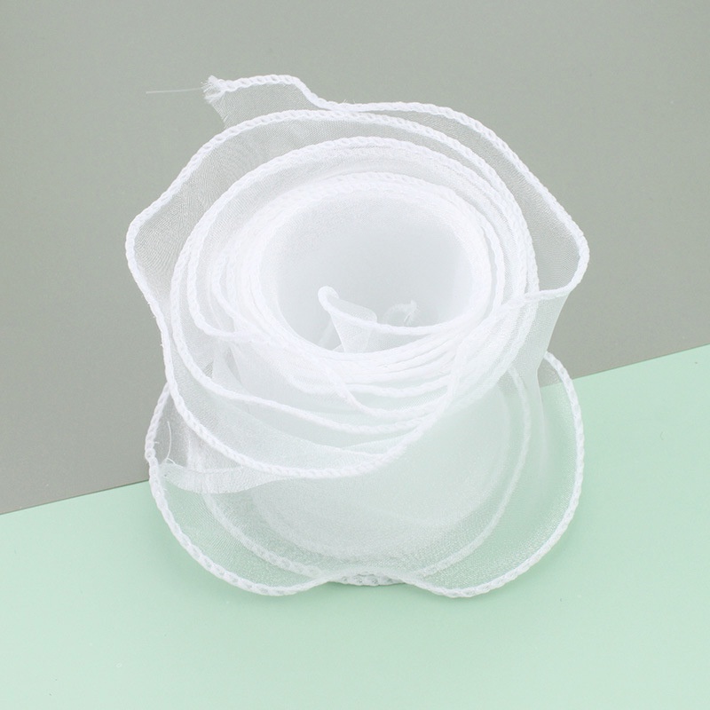 Cuộn Dây Ruy Băng Voan Trong Suốt 10 Yard 40mm Dùng Gói Quà
