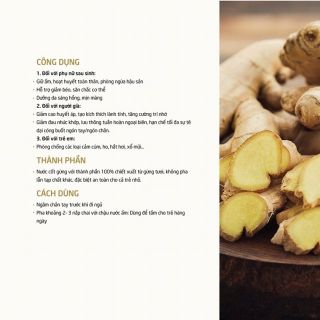 [Sam Natural] Nước gừng nguyên chất