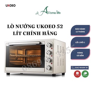 Lò Nướng Ukoeo 52 Lít - Hàng Chính Hãng - Lò Nướng Gia Đình, Nướng Bánh, Nướng Gà, Đa Năng Tiện Lợi