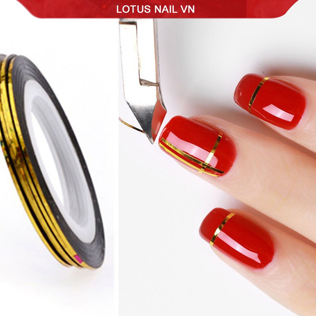 Chỉ nail kim tuyến trang trí móng