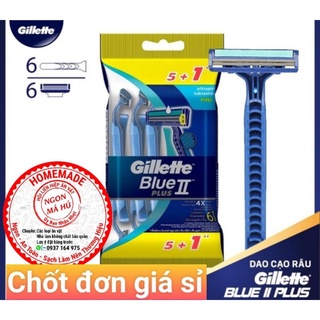 Dao cạo râu gillette blude II bịch 6 cây