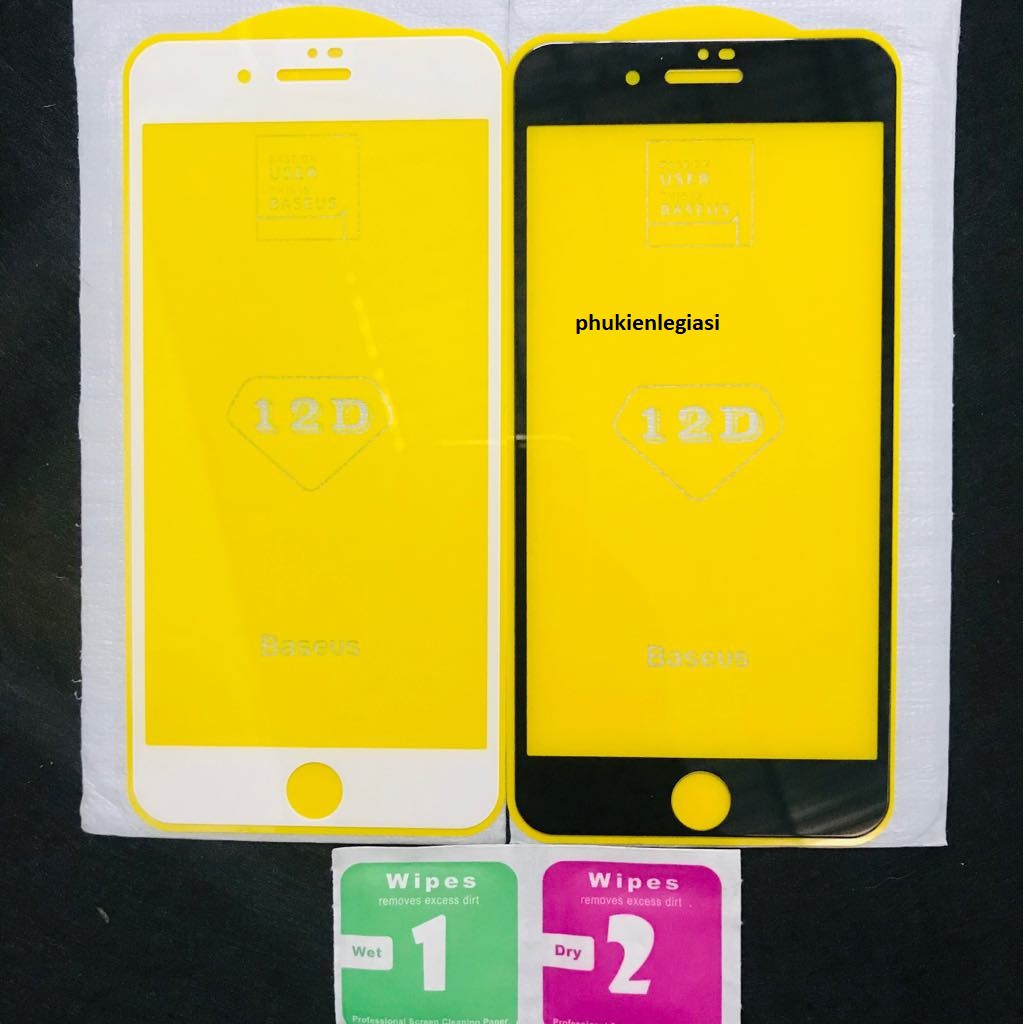 (XẢ HÀNG BỎ MẪU)Cường Lực iphone 12D Iphone BASEUS Full màn hình