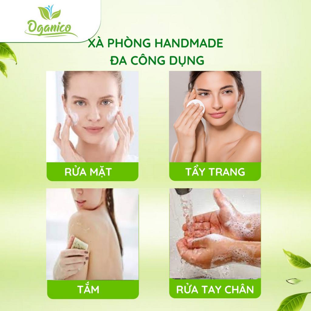 Xà phòng, xà bông thảo dược thủ công hữu cơ dưỡng da giữ ẩm, ngừa mụn, ngừa lão hóa da – Organic handmade soap OGANICO