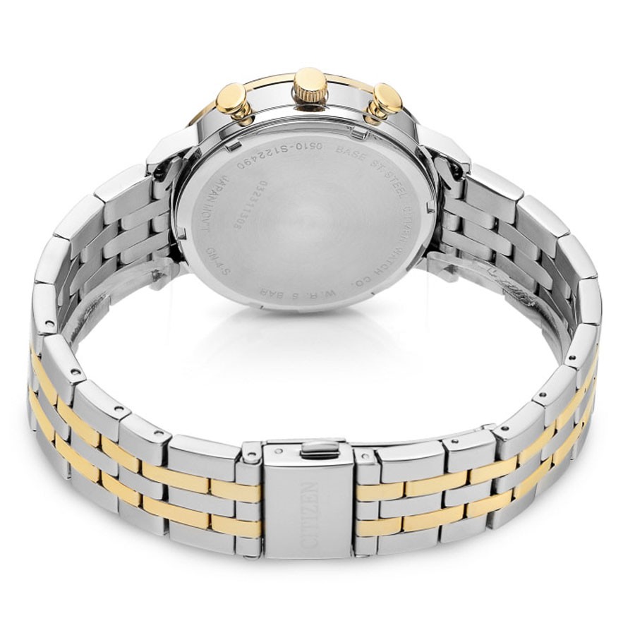 Đồng Hồ Nam Citizen Dây Thép Không Gỉ AN3616-75E - Mặt Đen