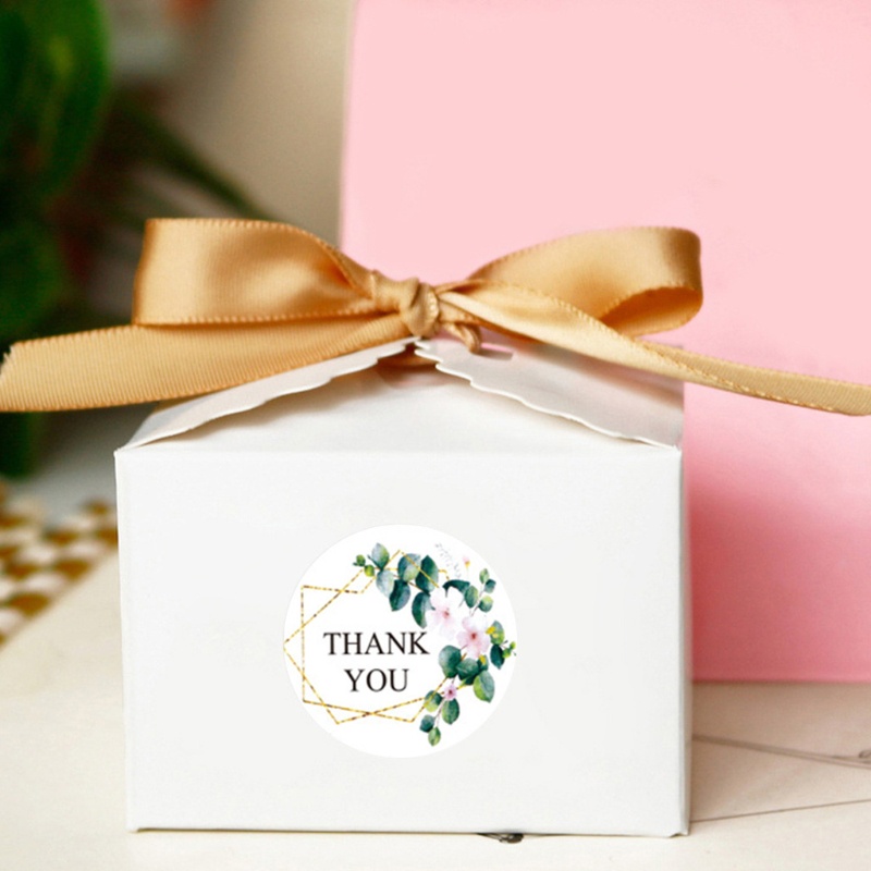 Set 500 miếng dán cảm ơn đa năng dùng dán hộp quà cho doanh nghiệp