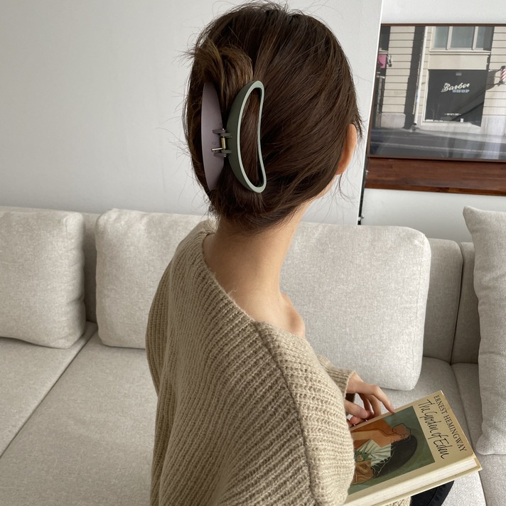 Kẹp Tóc kiểu dáng nửa hình tròn Hàn Quốc