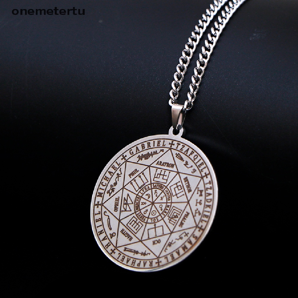 Dây Chuyền Mặt Khắc Chữ onemetertu Dawapara 7 Archangels Sigil