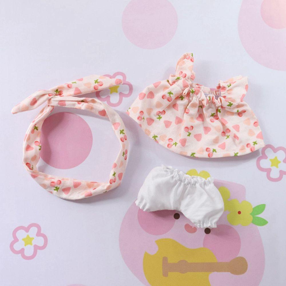 1 Bộ Quần Áo Bằng Cotton Màu Cầu Vồng Phụ Kiện Cho Búp Bê Kích Thước 20cm