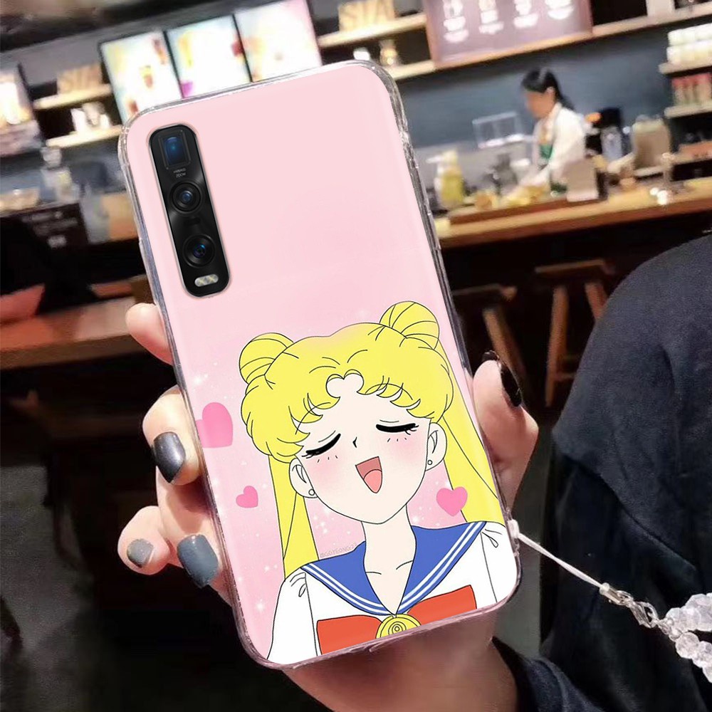 AT115 Sailor Moon Transparent Case Casing ASUS Zenfone 6 6Z 5 5Z 3 Zoom Live L1 ROG Phone Strix II 7 Pro