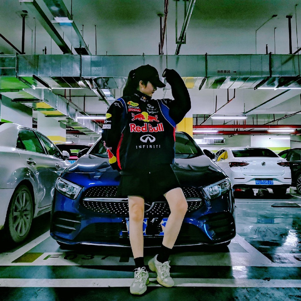 Áo Khoác Tay Dài Cổ Đứng Giữ Ấm In logo F1 Racing Rally Red Bull Cho Nam Và Nữ