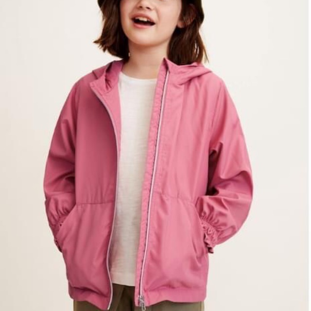 Áo khoác gió Hồng mango sz 13-14 newtag