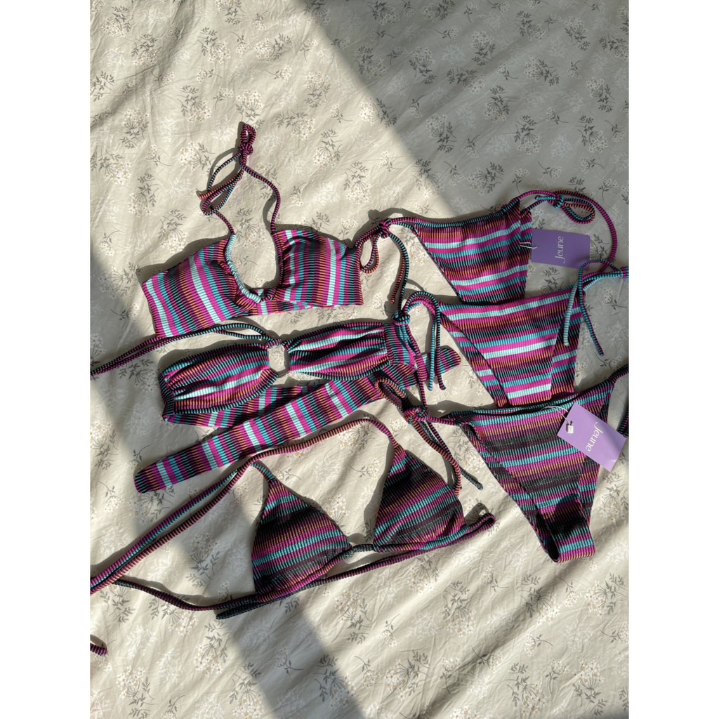 Jeune Bikini họa tiết kẻ Stripe