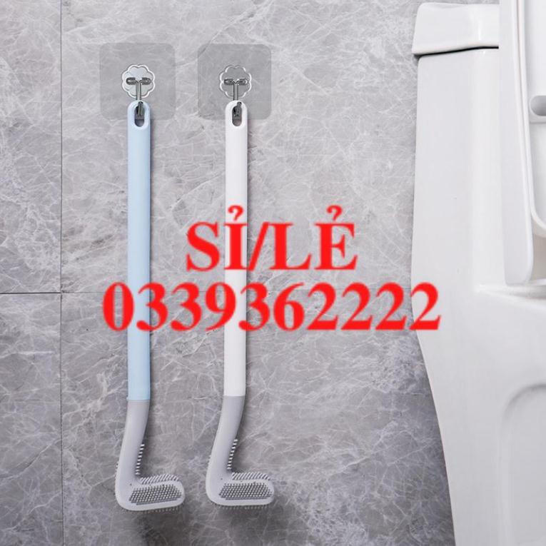 [ COCOLOVE ] Chổi cọ nhà vệ sinh bồn cầu toilet đầu silicon hình cây gậy đánh golf (CTS02)