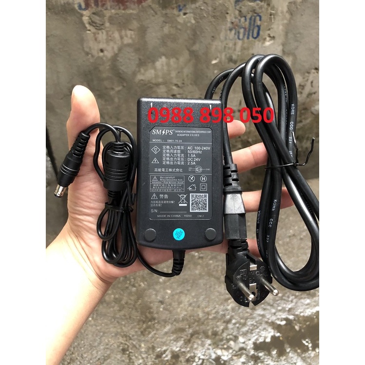 Adapter nguồn 24v 2.5a cho máy in Zebra GT800 GT810 GT820 GT830