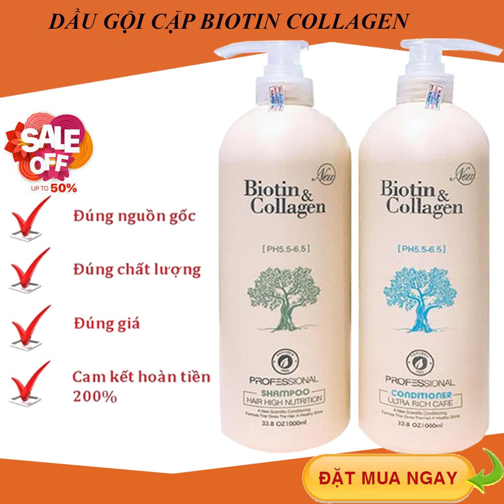 (DEAL SỐC) Cặp Gội Xả Biotin, Dầu Gội Cặp Collagen Biotin, Combo Gội Xả Collagen, Siêu Mềm Mượt, Sale Sốc/ MUA NGAY! | BigBuy360 - bigbuy360.vn