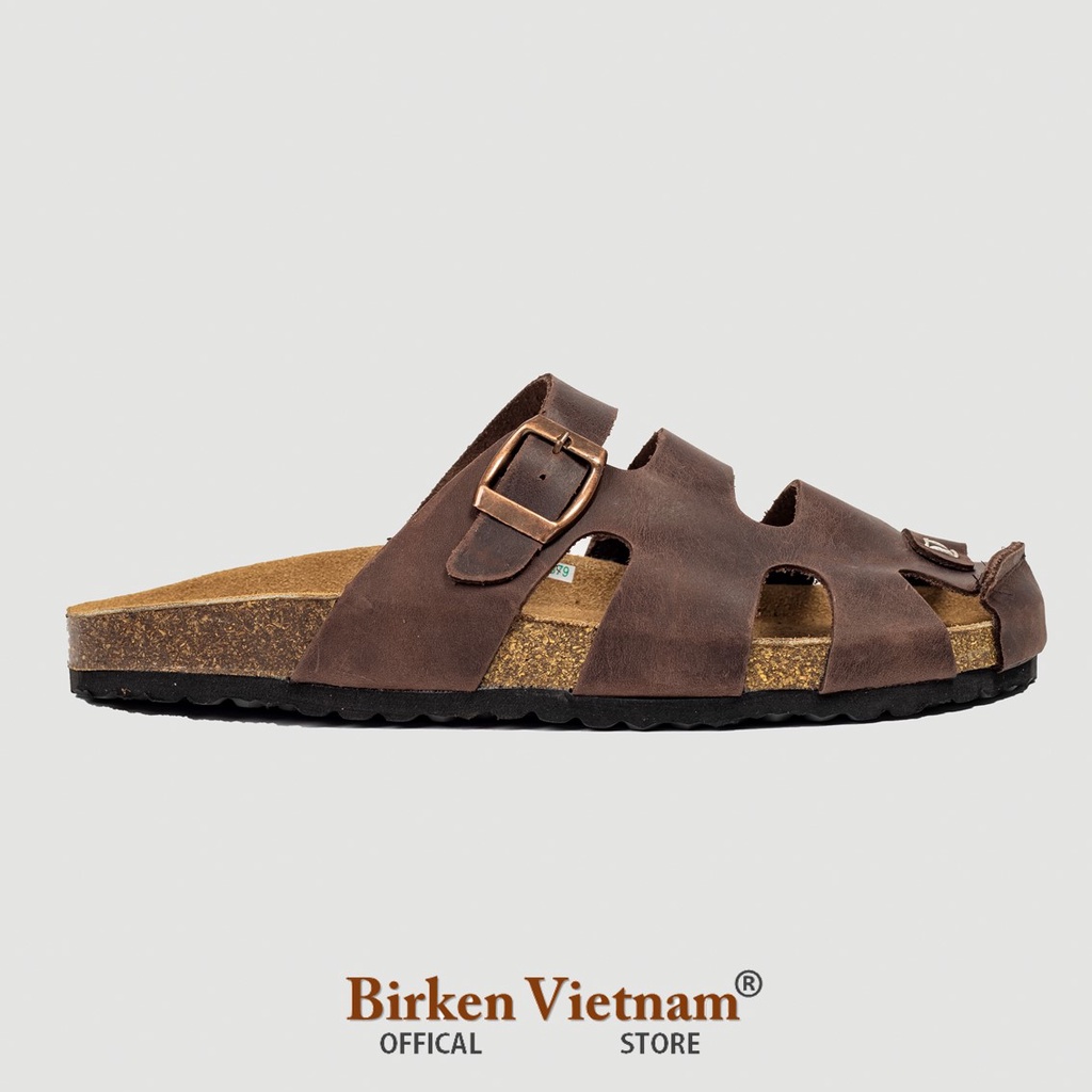 MÃ DÉP Rọ DA BÒ Đế Trấu Quai Rọ Unisex Birken VietNam Bioline