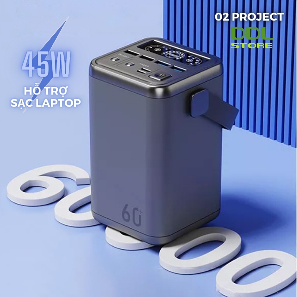 Pin Sạc Dự Phòng Laptop Dung Lượng Lớn 02 Project Yt-2030-b45 60000MAH