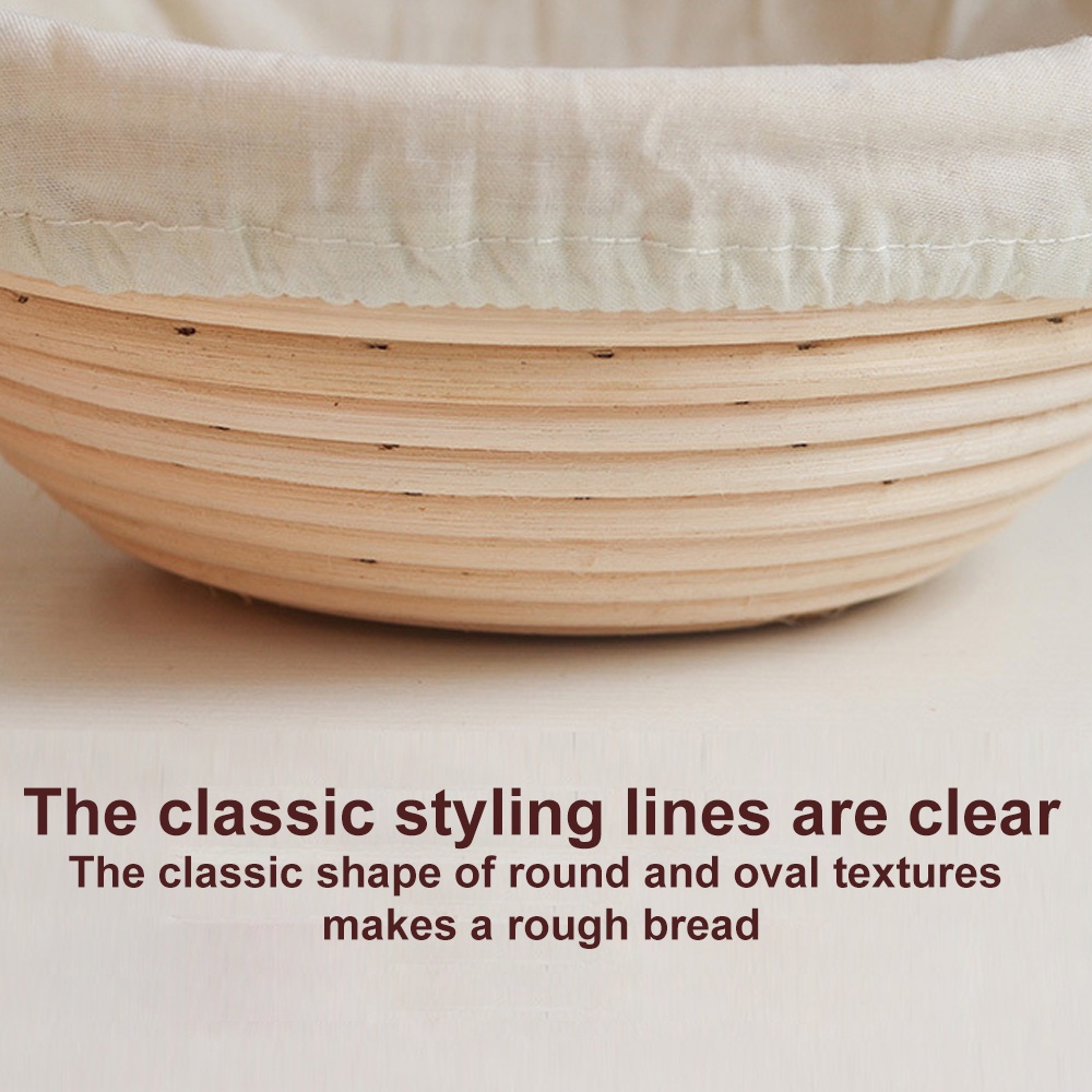 Rổ Ủ Bột Làm Bánh Mì Hình Tròn/Oval DIY