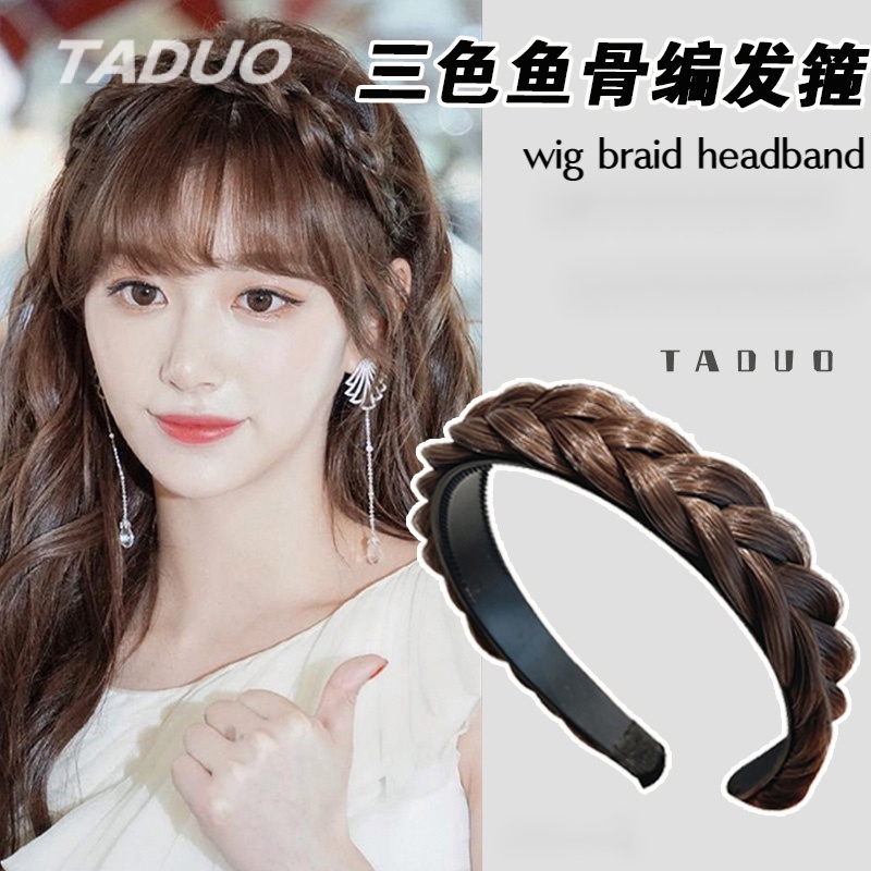Băng Đô Kiểu Tóc Giả Thắt Bím Thời Trang Cho Nữ