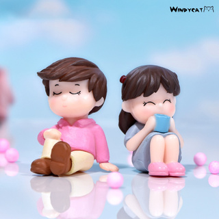 Set 2 Mô Hình Cặp Đôi Dễ Thương Dùng Trang Trí