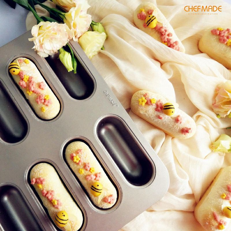 Khuôn thép carbon làm bánh 8 ngăn CHEFMADE