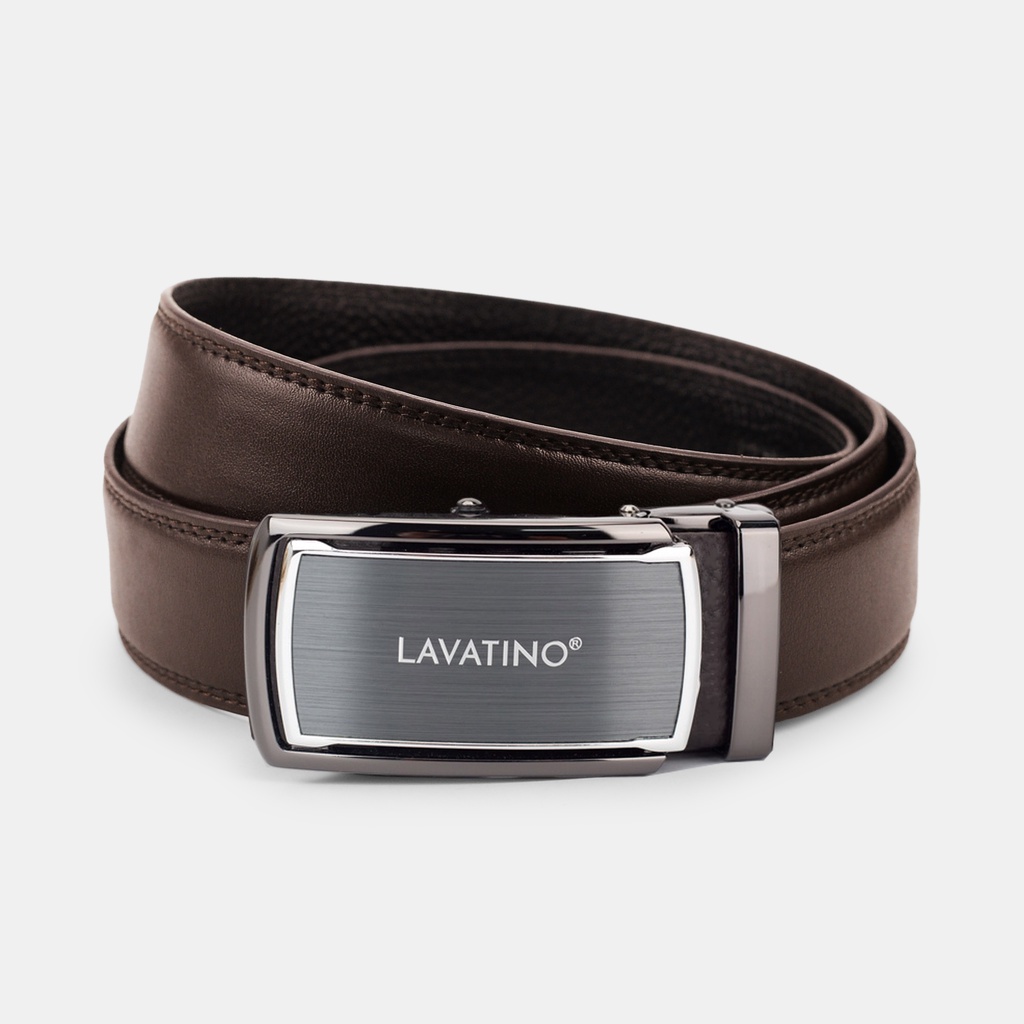 Thắt Lưng Nam Da Bò Thật Dây Nịt Nam Cao Cấp Chính hãng - Lavatino Thiết Kế Sang Trọng TIMELESS 04-04