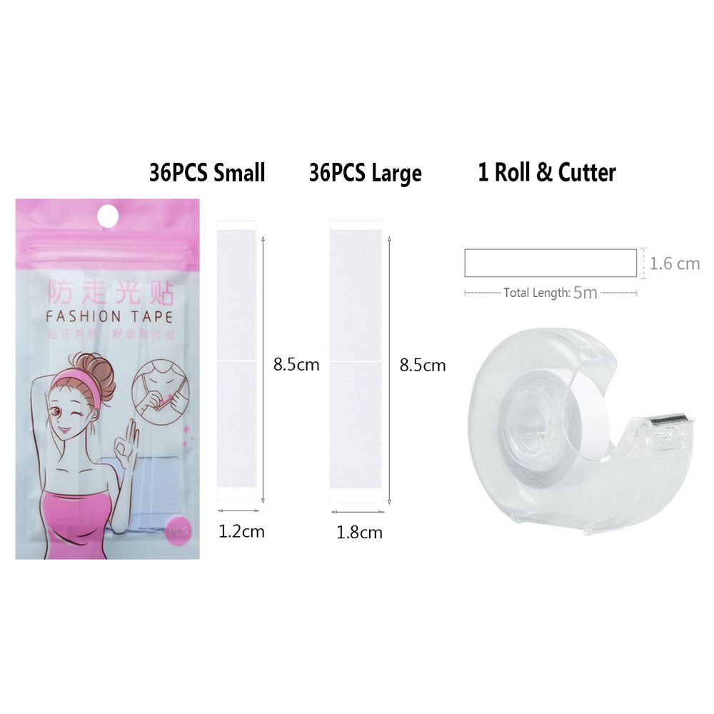 Băng keo dán hai mặt trong suốt cố định đầm/quần áo chống trượt tiện dụng cho nữ