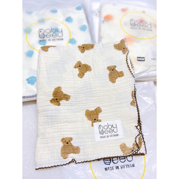 Khăn tắm đa năng vải xô cao cấp Baby Bee và Molli - 𝐁𝐞𝐞𝐡𝐨𝐮𝐬𝐞