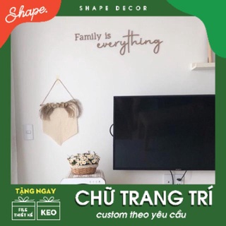 Chữ gỗ dán tường Chữ trang trí ( có nhận làm theo yêu cầu )