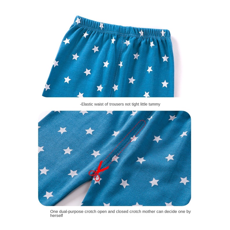 Bộ Đồ Ngủ Tay Dài 100% Cotton In Họa Tiết Hoạt Hình Dành Cho Bé Trai Gái